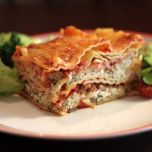 Lasagna vegetale di patate, funghi e melanzane