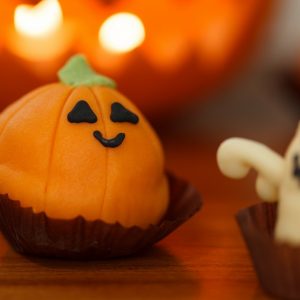 I cupcakes di Halloween con yogurt e cioccolato