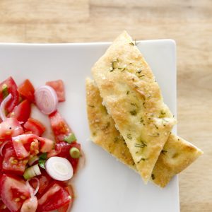 Focaccia integrale ai pomodori secchi