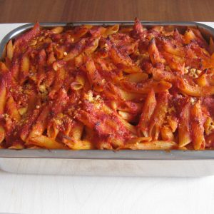 Pasta al forno con zucca e ricotta