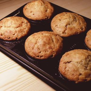 Muffin alle mele e pandoro