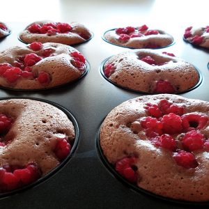 Muffin vegani ai lamponi