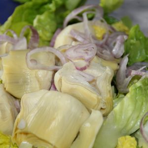 Insalata con carciofi.