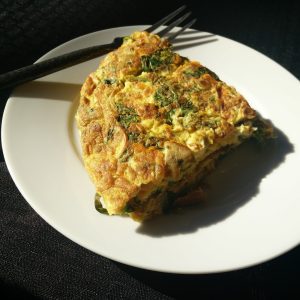 Frittata di carciofi ed asparagi vegetariana e senza glutine