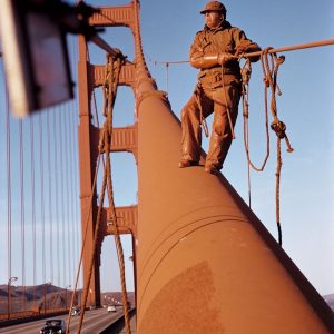 USA. San Francisco, California. 1953. Golden Gate Bridge.