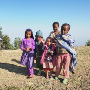 Bambini al Parco naturale del Simien