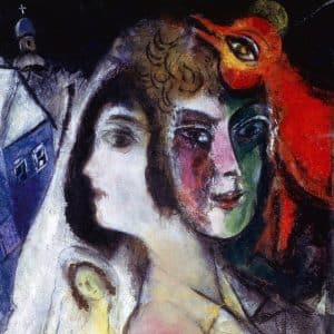 Marc Chagall, Il guanto nero, 1923-48, Parigi, collezione privata© Chagall ®by SIAE 2020