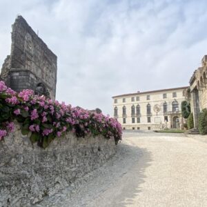 Il Castello di San Salvatore a Susegana e le colline del Prosecco