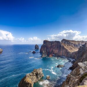 The peninsula located in the far east of the island of Madeira; Portugal