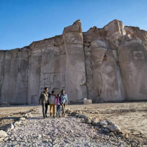 Familia en la Cantera de sillar en Arequipa_PHOTO EDUARDO FLORES