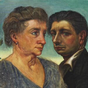 de Chirico-Autoritratto con la madre