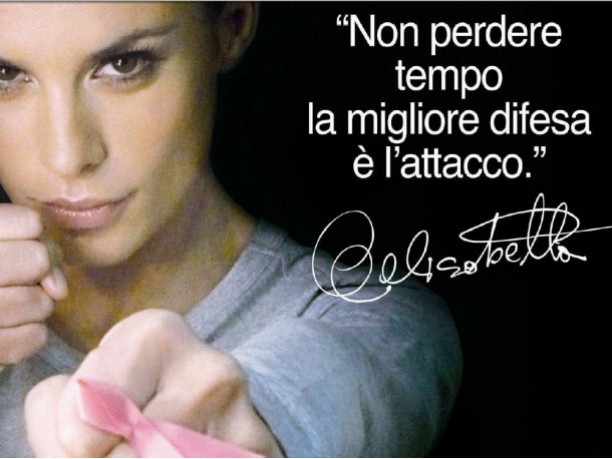 Elisabetta Canalis testimonial per la Campagna Nastro Rosa