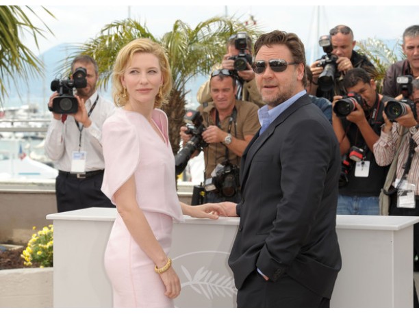 Russell Crowe e Cate Blanchett a Cannes