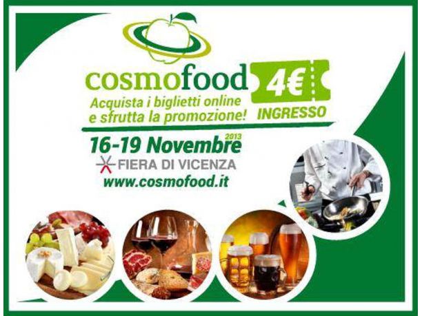 COSMOFOOD 2013, prima edizione della della fiera del Food & Beverage