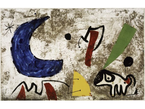 Joan Mirò in una mostra a Udine