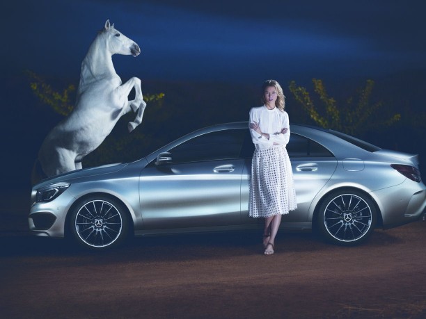 Mercedes CLA alla settimana della moda di Milano febbraio 2013