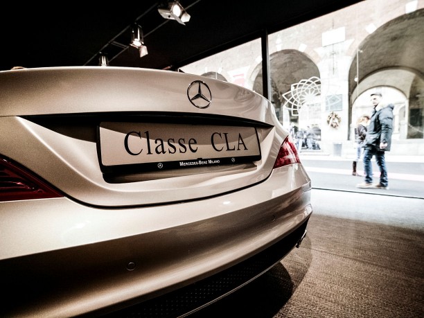 Mercedes CLA alla settimana della moda di Milano febbraio 2013