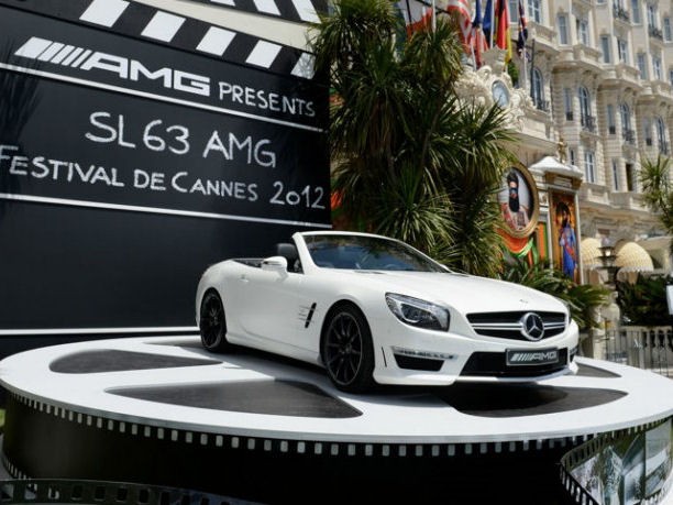 Mercedes rivestite in oro al Festival di Cannes 2012