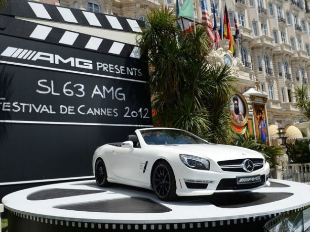 Mercedes rivestite in oro al Festival di Cannes 2012